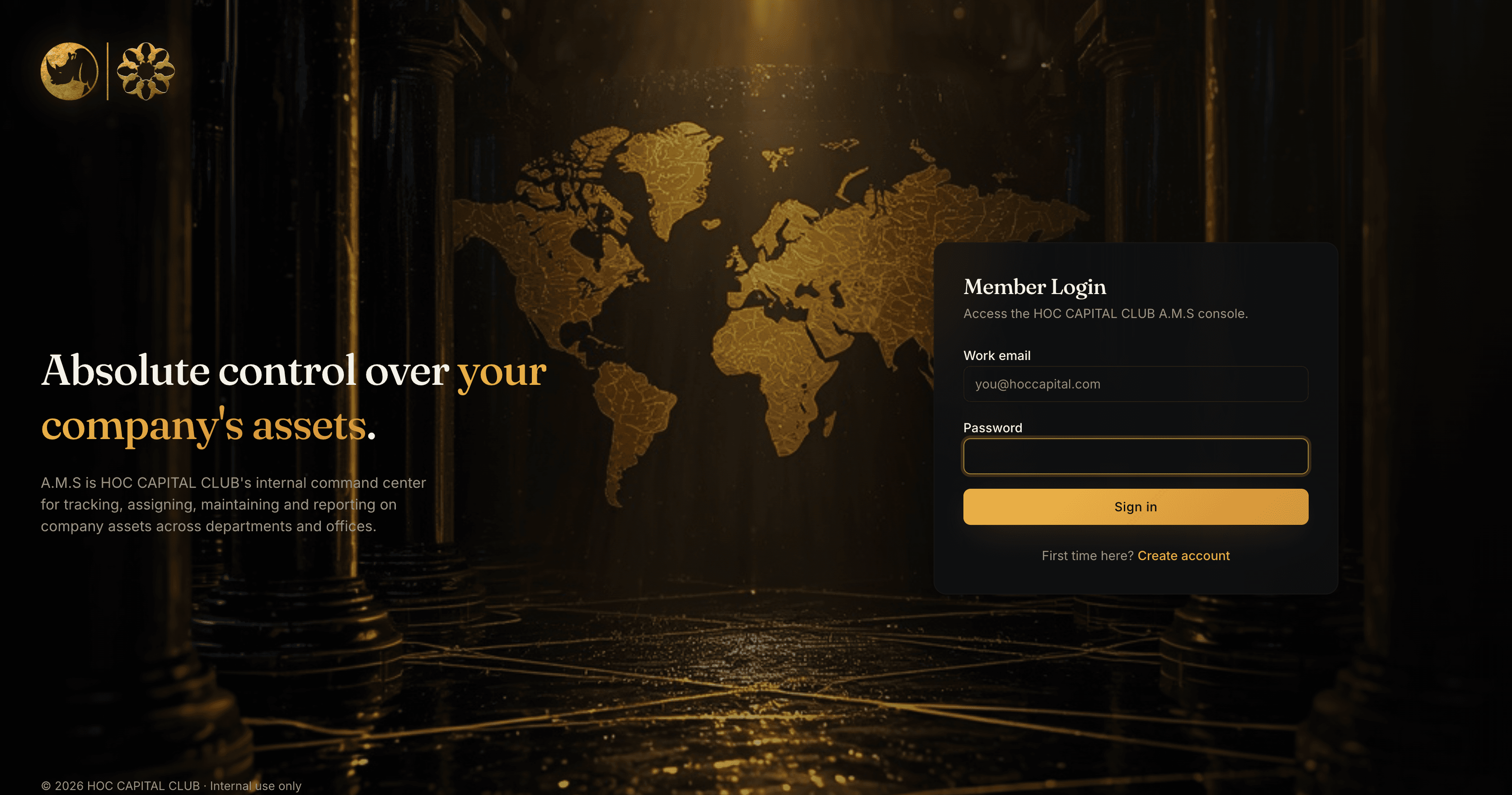 HOCCAPITAL A.M.S — product screenshot